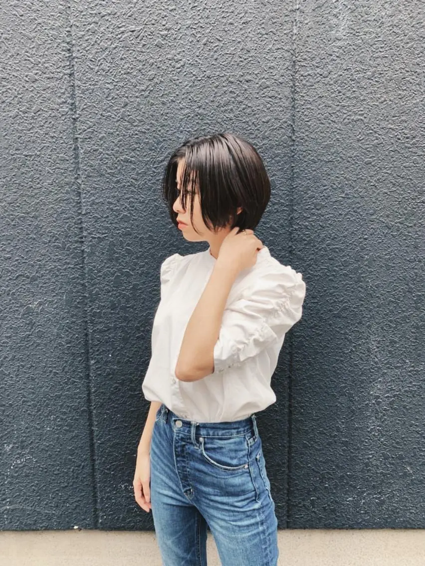 ショート 丸みショート ショートヘア カット Honami カラー診断/髪質改善のヘアスタイル