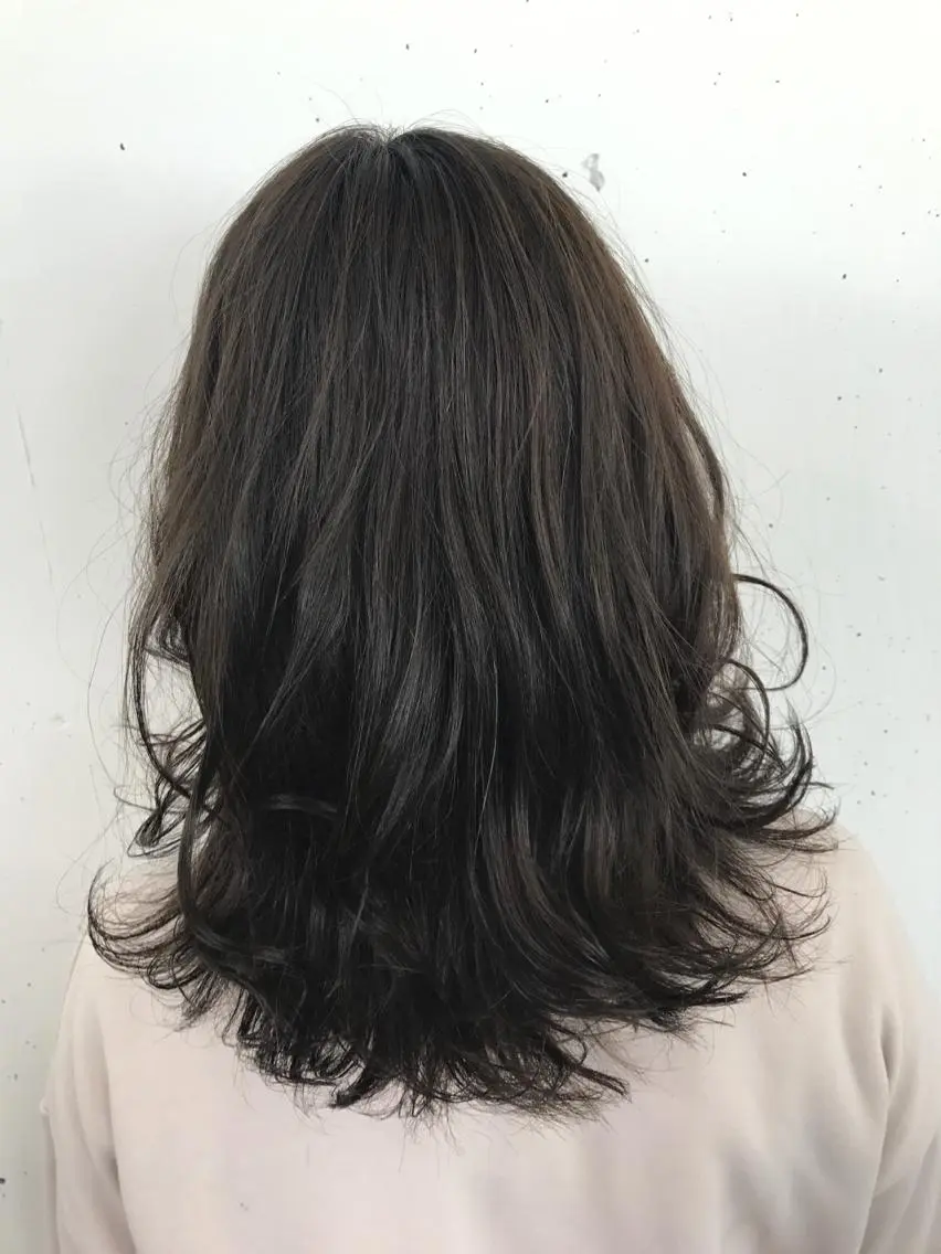 カラー ブリーチ ブリーチなしカラー カット ヘアカラー トリートメント ヘッドスパ グレージュ/髪質改善 Yamato.hのヘアスタイル