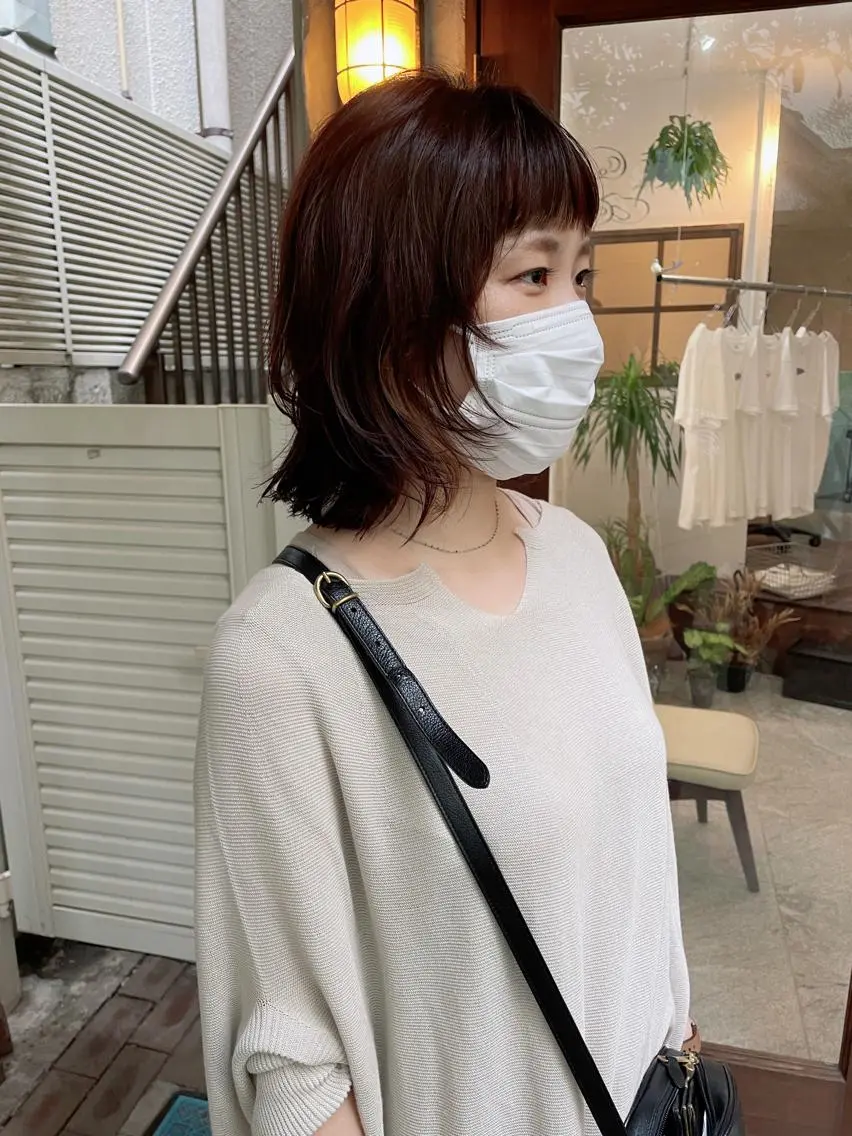 ミディアム カラー 高橋 愛美のヘアスタイル