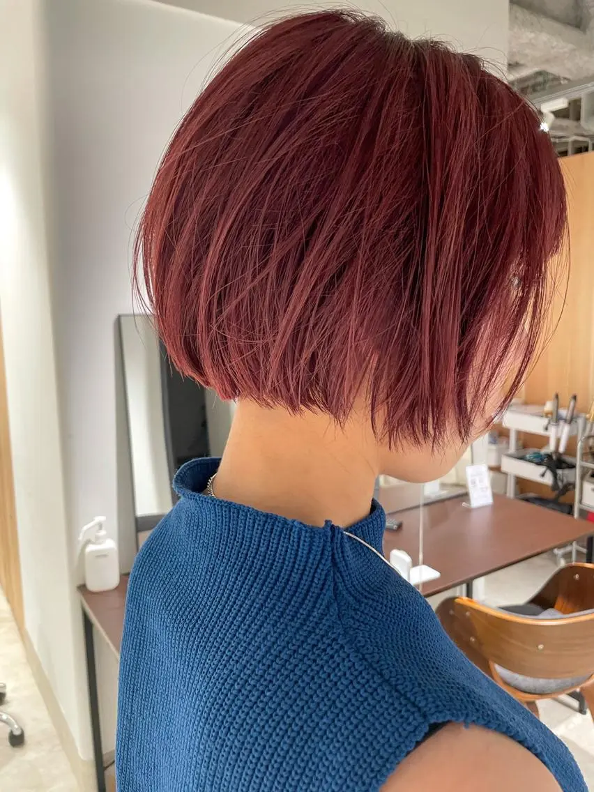 ショート カラー ハイトーンカラー ショートヘア カット ヘアカラー トリートメント ヘアセット センスをお届けします 大谷将生infpのヘアスタイル