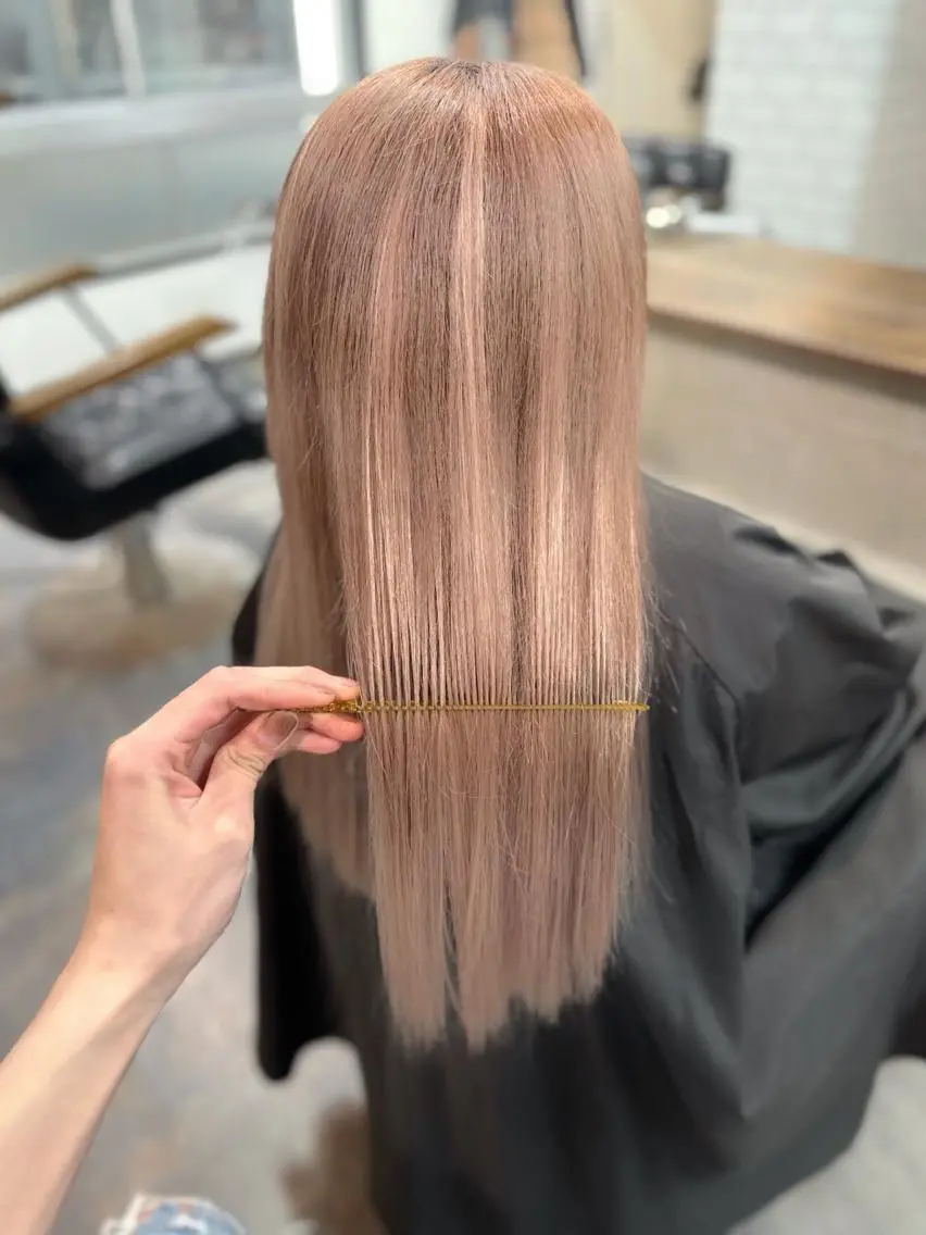ロング カラー ⭐️エクステ指名 No.1⭐️高頭のヘアスタイル