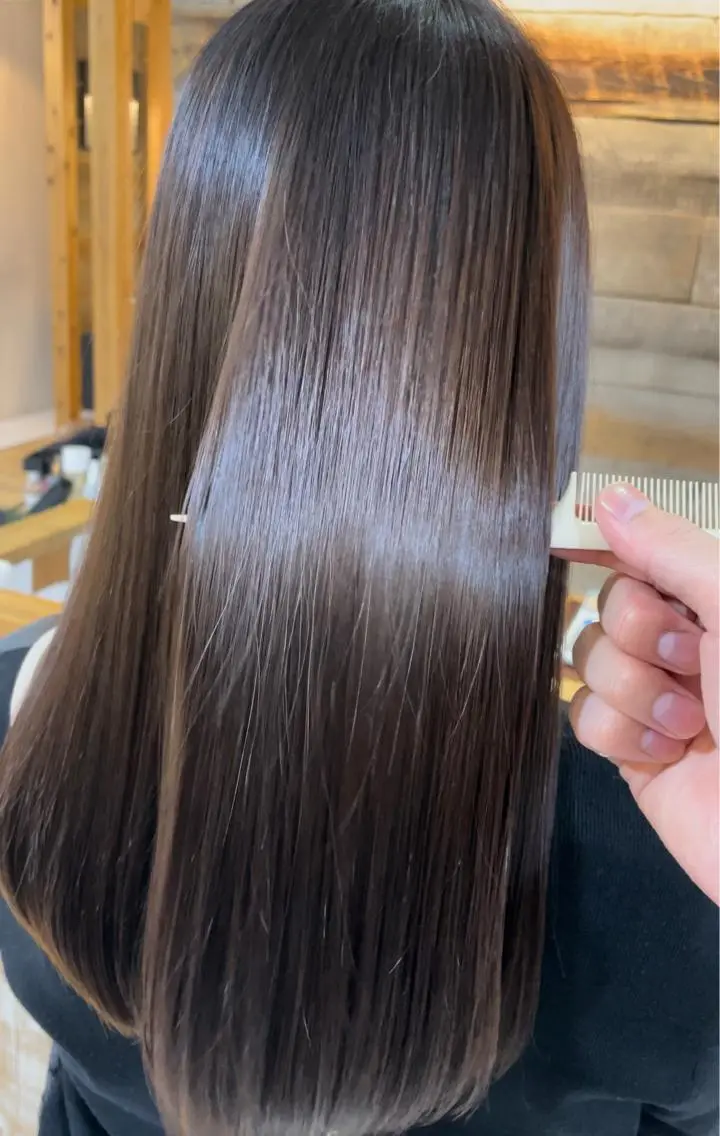 ロング カラー ヘアアレンジ 髪質改善 トリートメント ヘアカラー ケアカラー×髪質改善 🌙OKUBO🌙のヘアスタイル