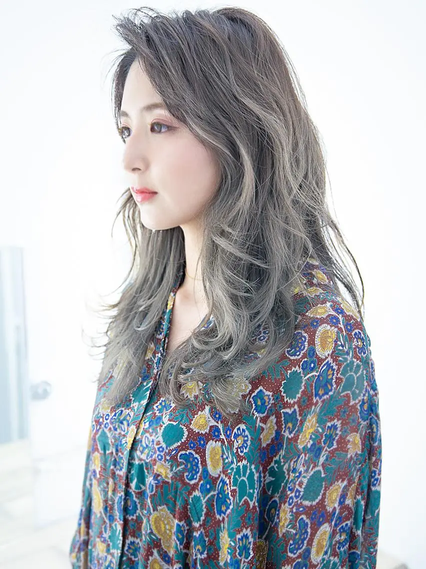 ロング カラー パーマ ail 町田駅 【エイル】町田西口店のヘアスタイル