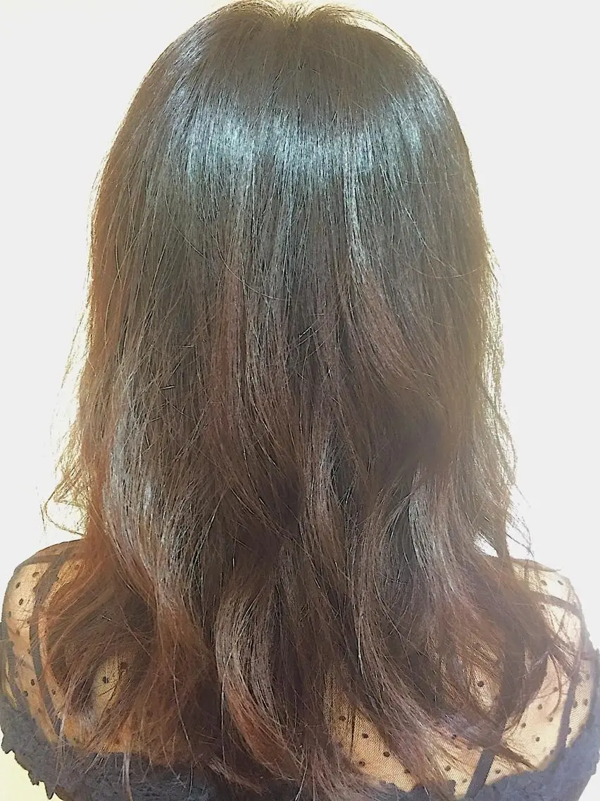セミロング カラー パーマ セミロングパーマ アッシュ レッドカラー 可愛いを作る神 ナオヒロのヘアスタイル