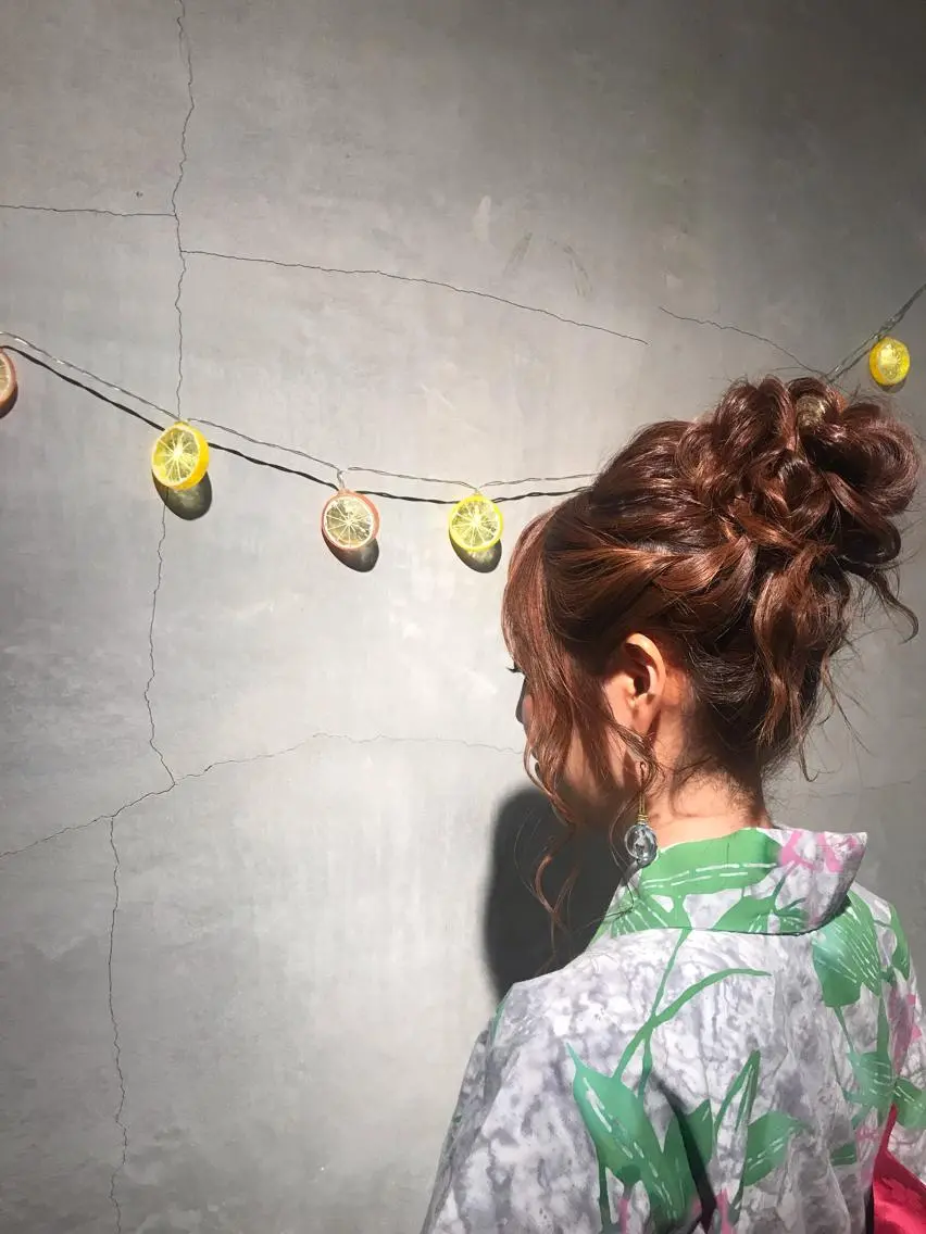 ロング ヘアアレンジ 山下 襟華のヘアスタイル