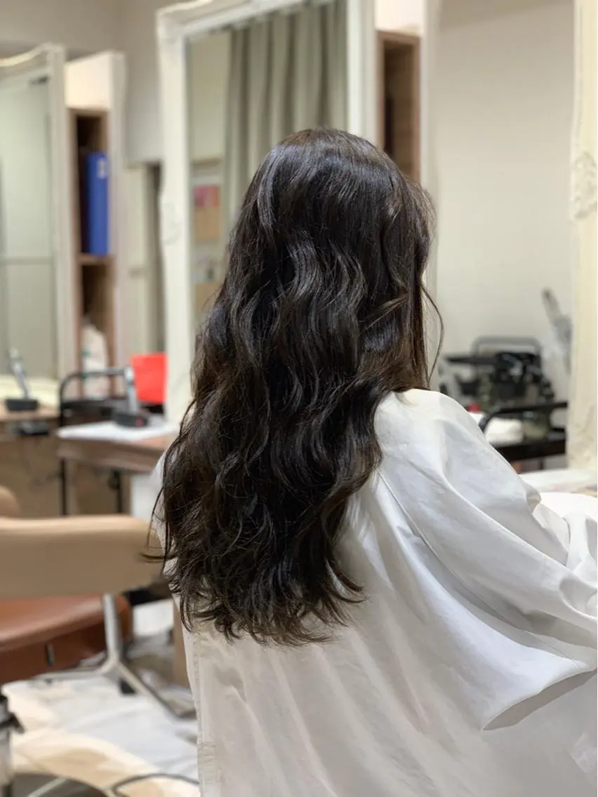 ロング カラー 透明感カラー 【メンズ縮毛矯正】 田中秀斗のヘアスタイル