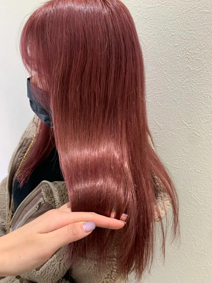 ロング カラー ブリーチ カット ヘアカラー トリートメント hubhair レイヤー/透明感のヘアスタイル
