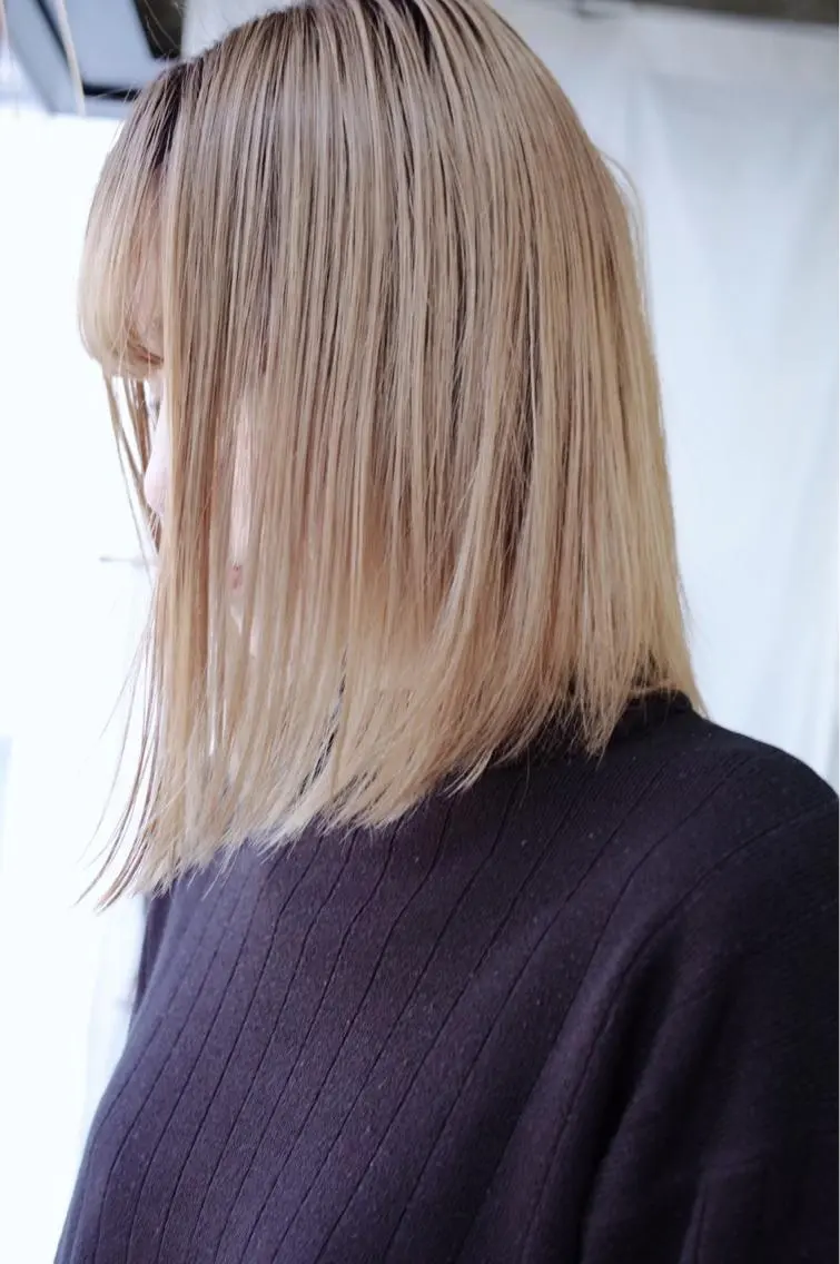ミディアム カラー ヘアカラー suvvy hairsalonのヘアスタイル