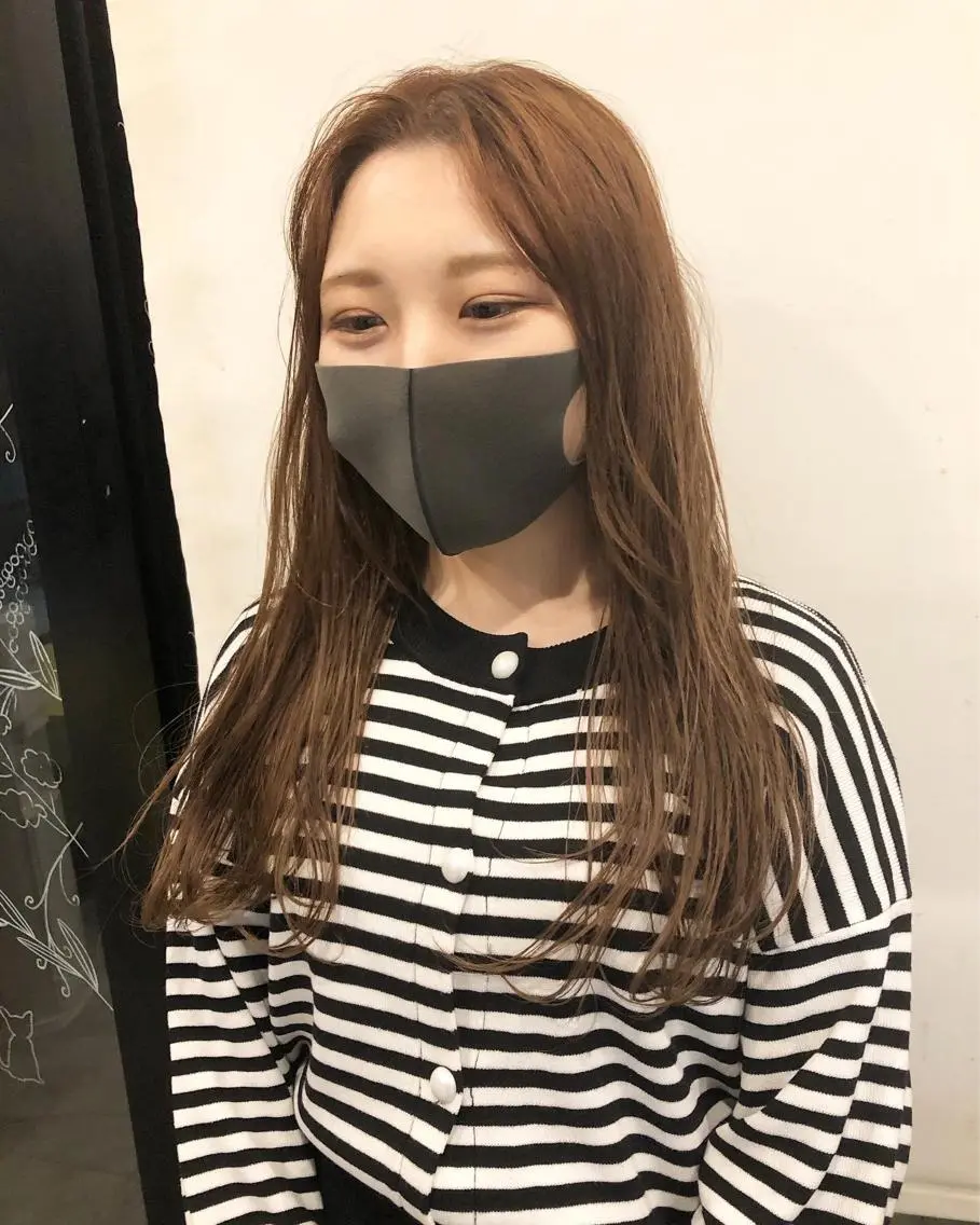 ロング カラー ヘアアレンジ ベージュカラー ミルクティーベージュ ヘアカラー メンズ特化✂️栗原 侑也のヘアスタイル