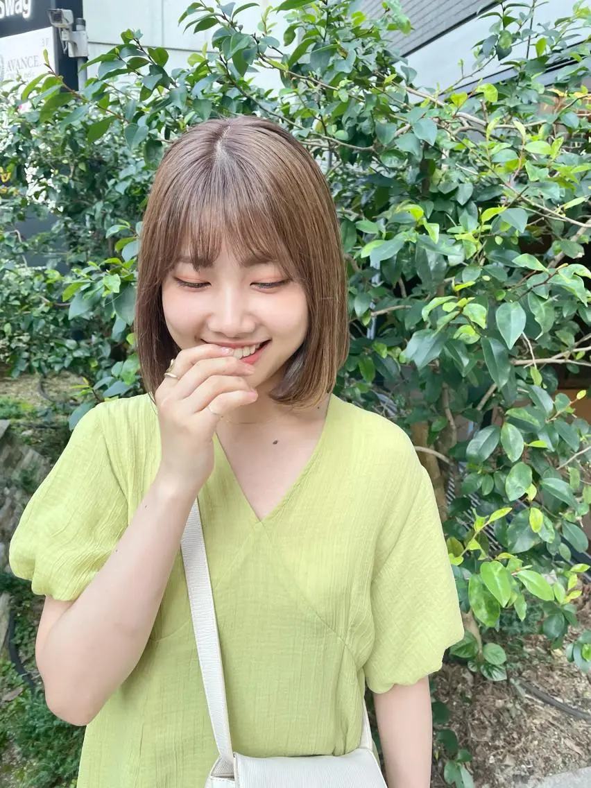ミディアム カラー パーマ ヘアアレンジ メンズ キッズ ネイル マツエク・マツパ カット ヘアカラー トリートメント tatsumi/ボブ ウルフ/レイヤーのヘアスタイル