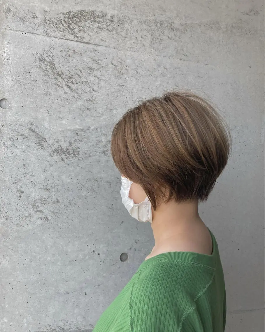 ショート カット ヘアカラー トリートメント はまべ です☆のヘアスタイル