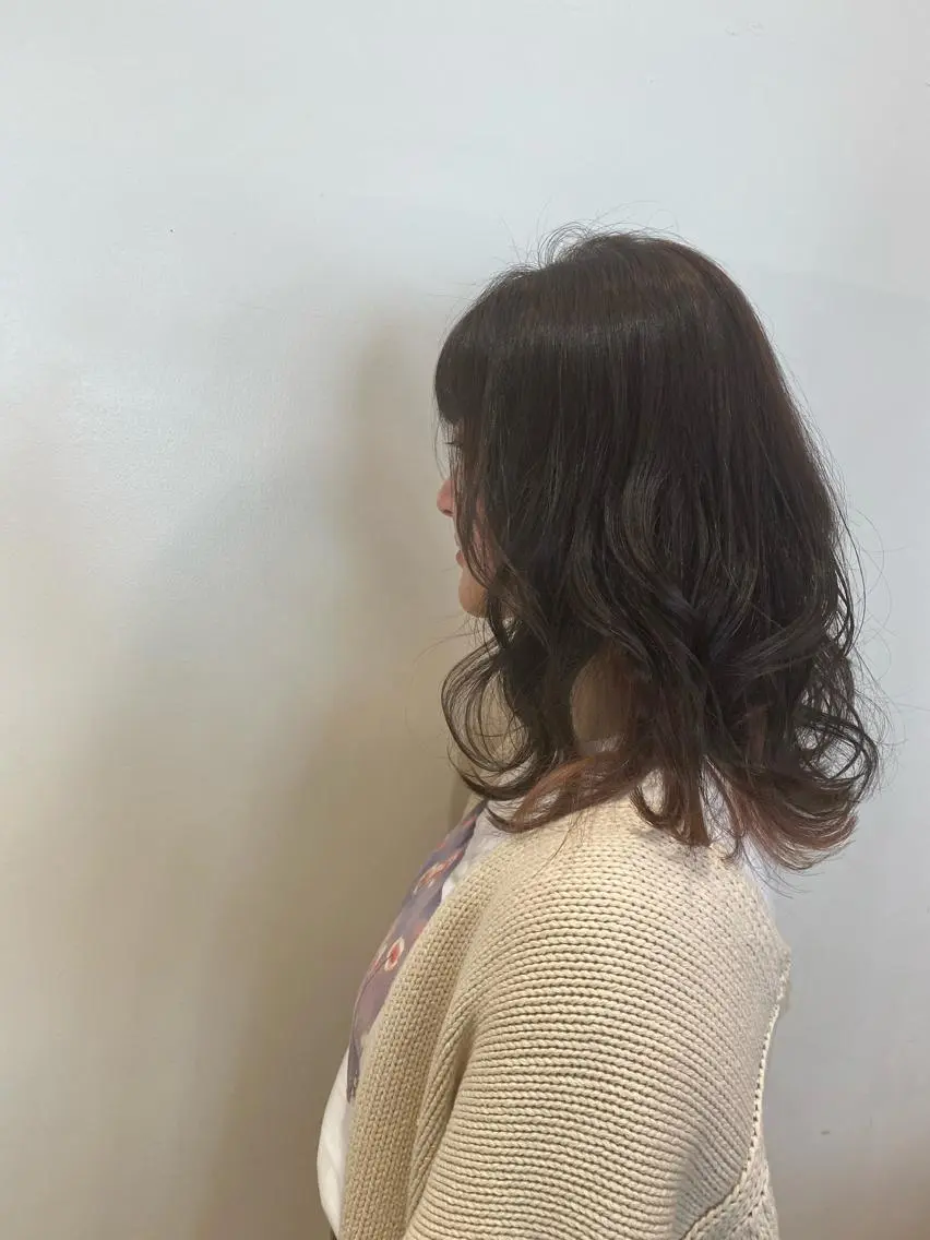 ミディアム 【髪質改善💎韓国風 レイヤー🌷】山川のヘアスタイル
