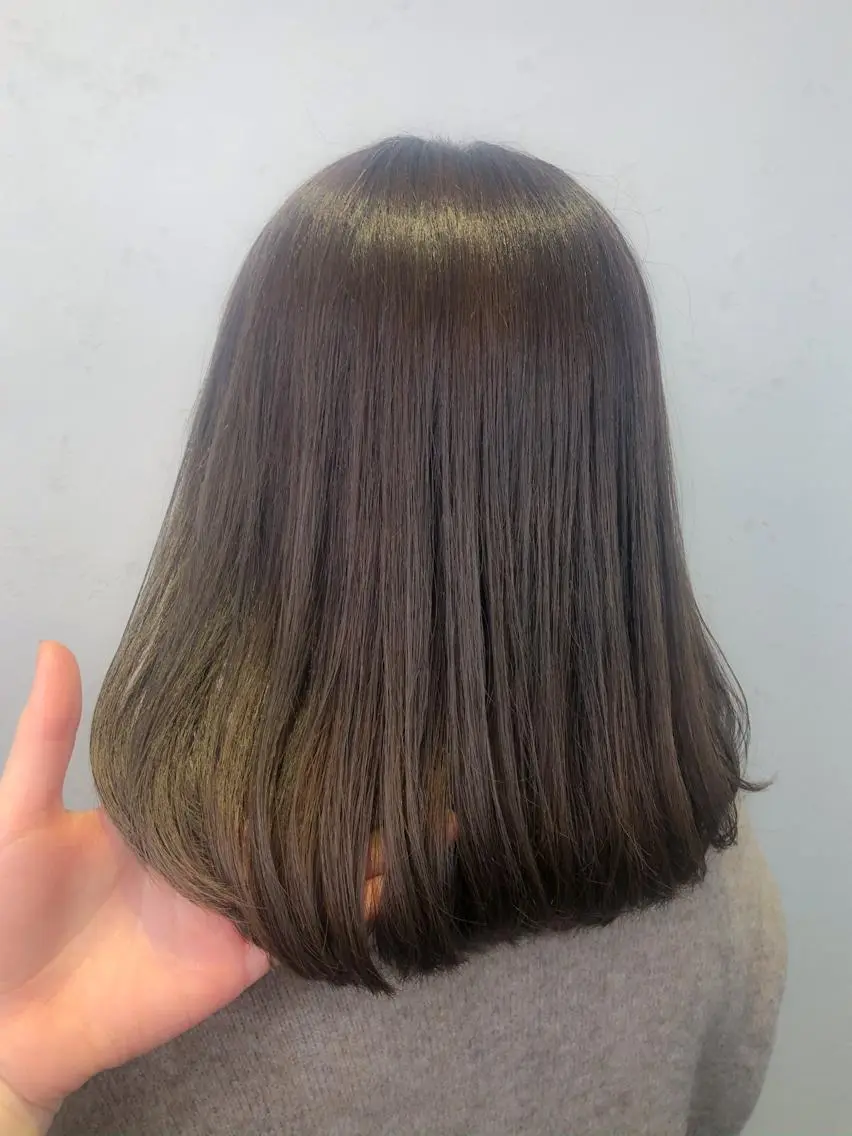 ミディアム カラー 池田 寿子のヘアスタイル