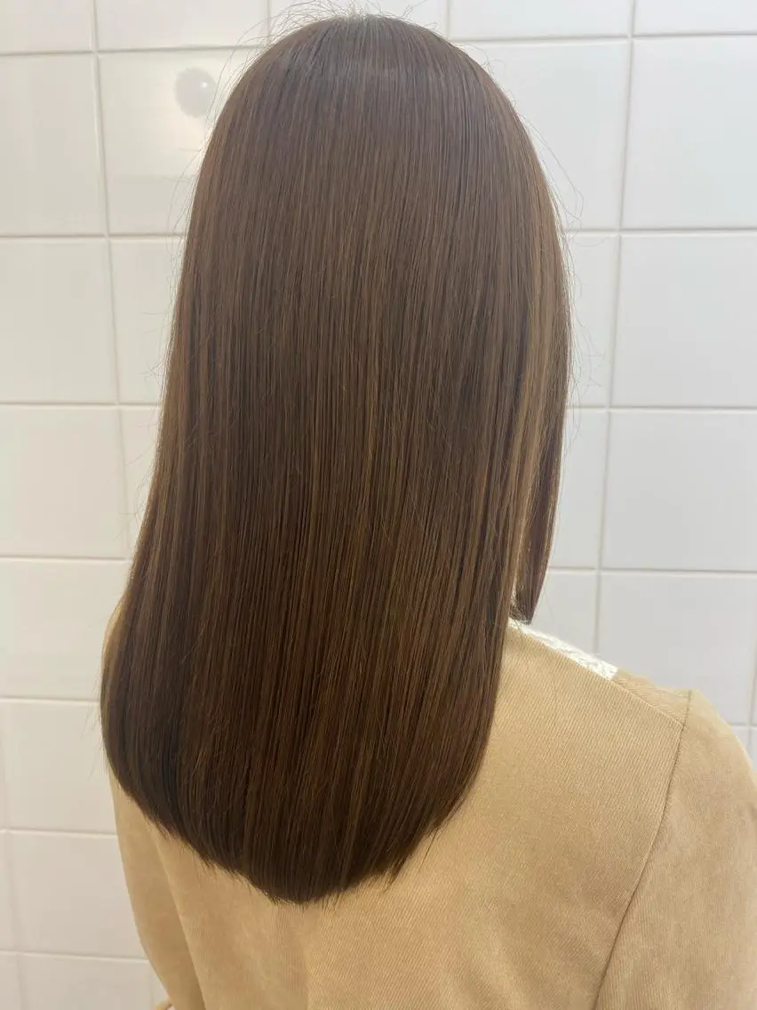 ミディアム トリートメント aoi ♡グレージュ ・ベージュカラーのヘアスタイル
