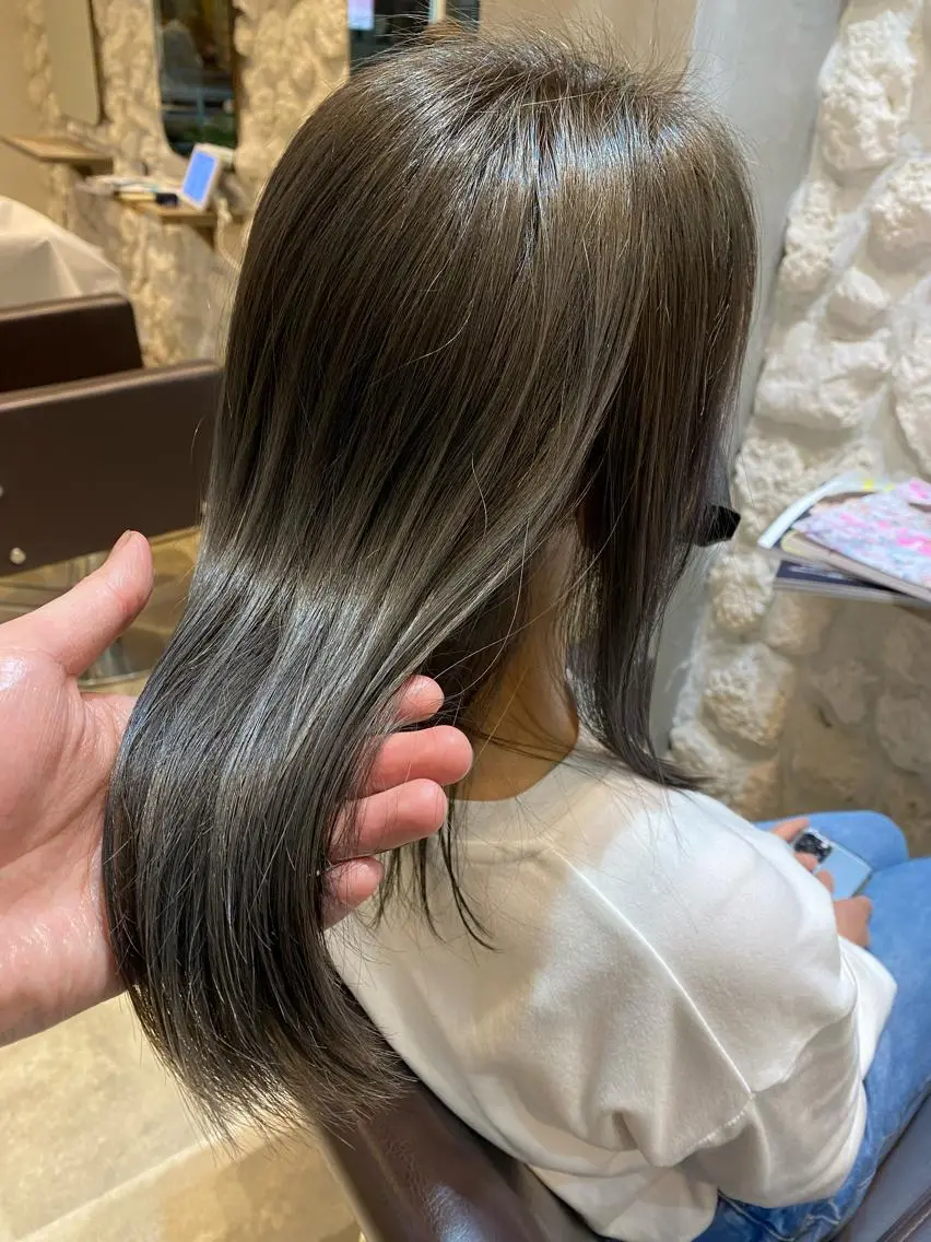 ロング カット ヘアカラー パーマ トリートメント Fan.ray⭐️ 松永拓巳のヘアスタイル