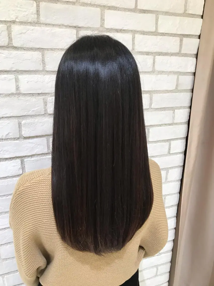 ロング 髪質改善 トリートメント 米良 志織のヘアスタイル