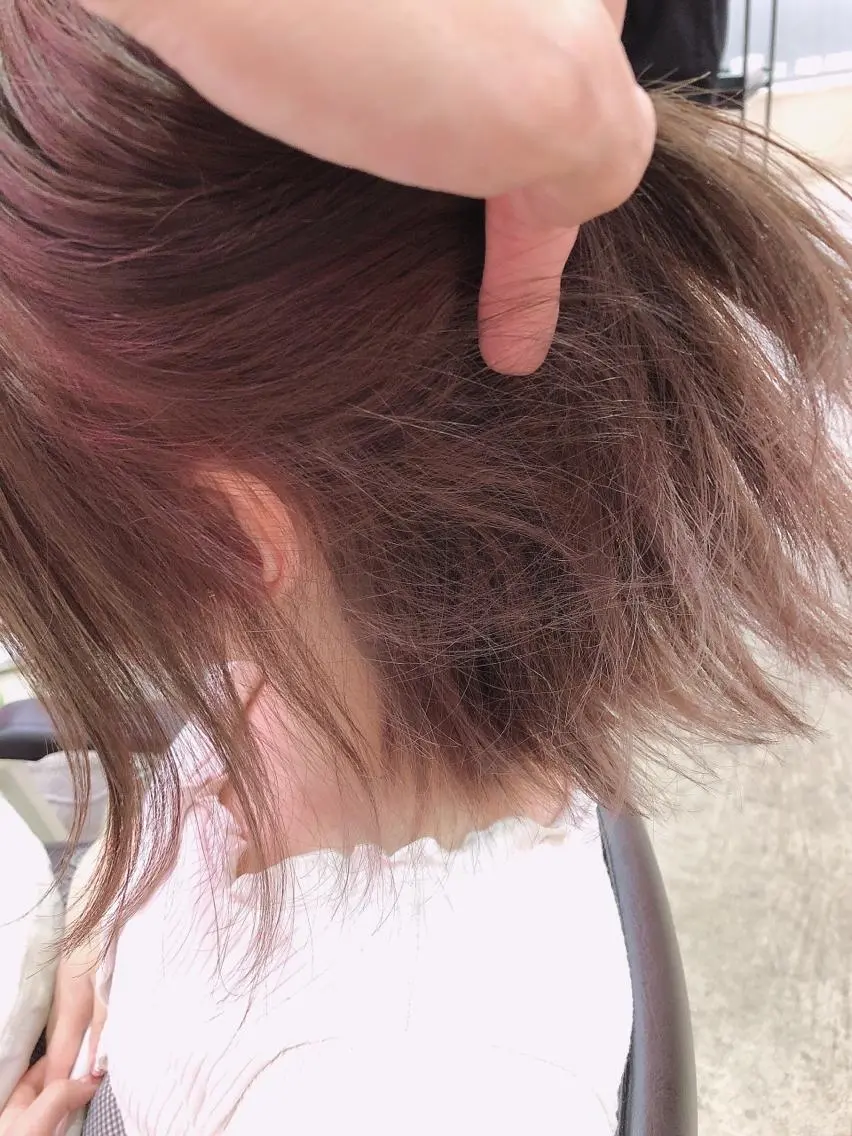 ミディアム カラー インナーカラー ラベンダーカラー ピンクカラー ピンクラベンダー カット ヘアカラー トリートメント 浦山 和之のヘアスタイル