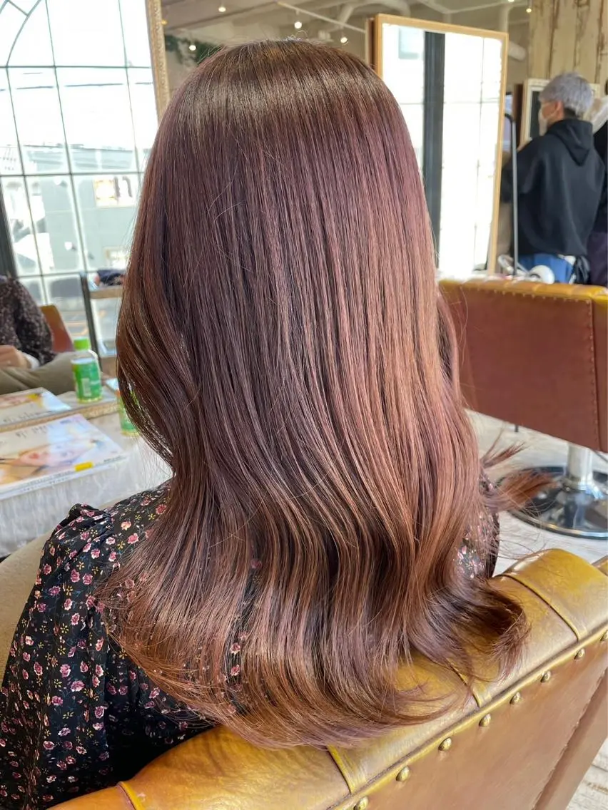 ロング カラー 美濃 咲穂のヘアスタイル