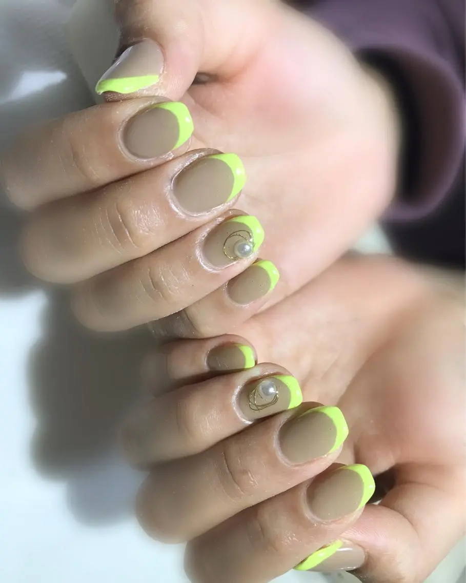 ネイル フットネイル フレンチネイル シンプルネイル 春ネイル 夏ネイル nail fufla ♡yamane♡のネイルデザイン