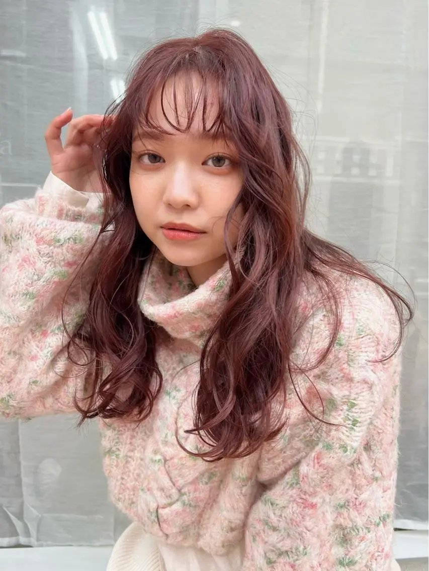 ロング カラー 谷町/Le'a /竹原しおなのヘアスタイル