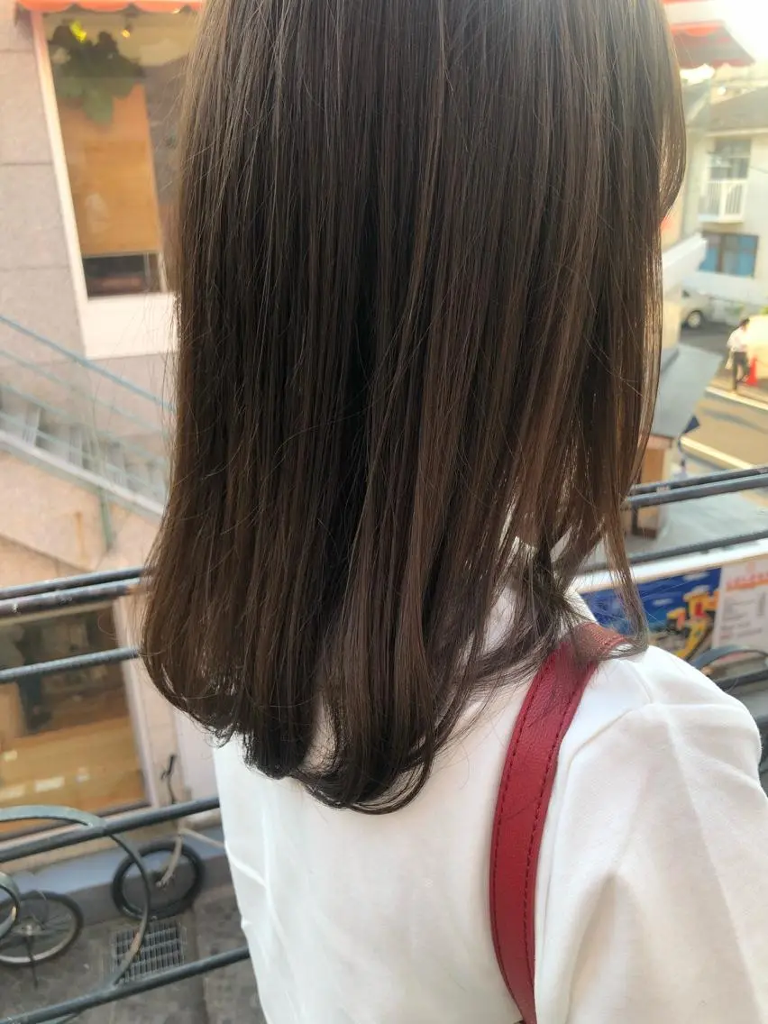 ミディアム カラー 眠れるヘッドスパ✨ chacoのヘアスタイル
