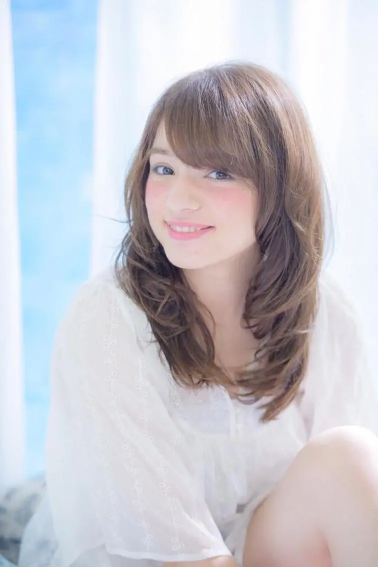 セミロング カラー 透明感カラー 外国人風カラー パーマ×ウルフカット koya☆のヘアスタイル