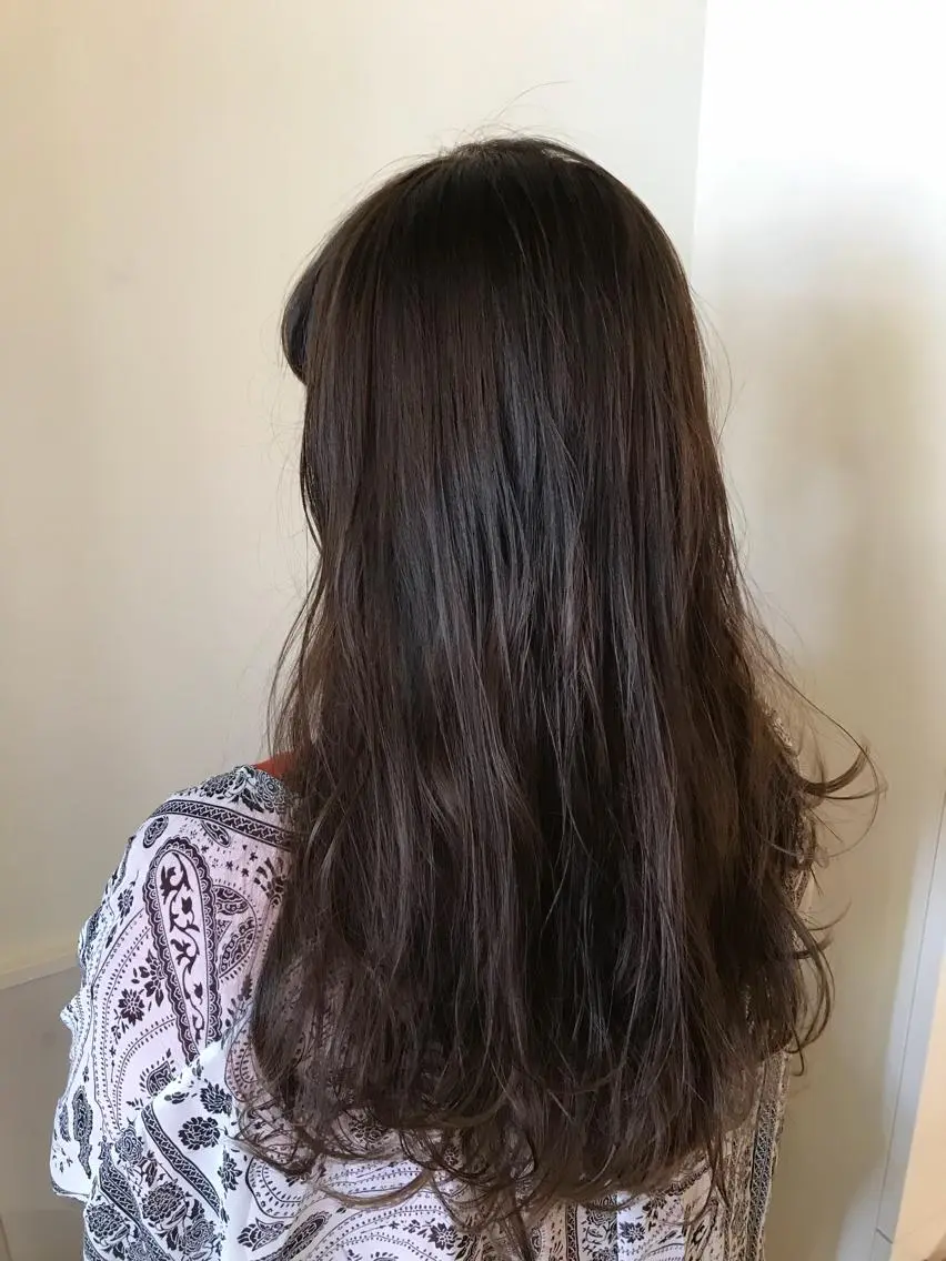 ロング カラー ブルーカラー ブルージュ 透明感カラー レイヤーカット 清水 ちひろ ✄トップスタイリストのヘアスタイル