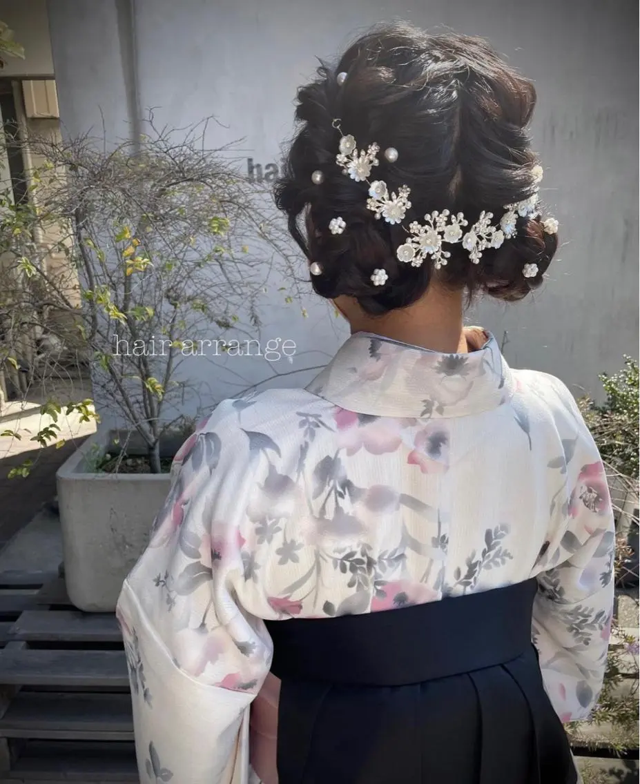ロング カラー パーマ ヘアアレンジ maho🤍透明感 カラー/顔周りcutのヘアスタイル