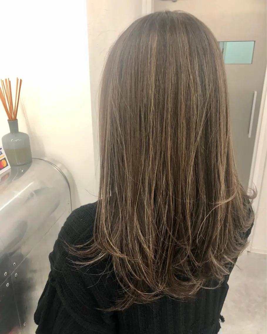 ロング カラー ショートボブ ブリーチ ケアブリーチ ハイライトカラー ハイトーンカラー カット ヘアカラー KEPKA ヤマグチ 天神 今泉のヘアスタイル