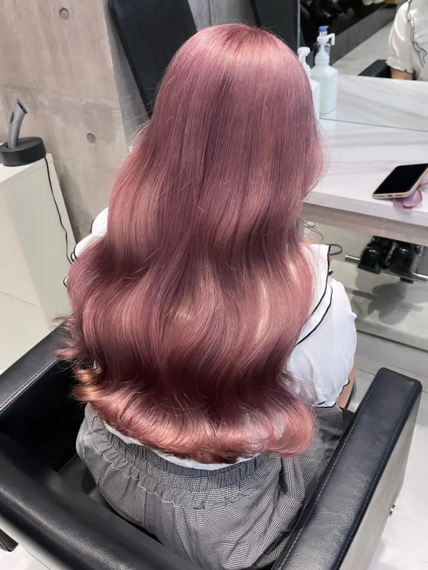 ロング カラー パーマ ヘアアレンジ メンズ キッズ ネイル マツエク・マツパ アイブロウ レイヤー/ダブル カラー/YURINAのヘアスタイル