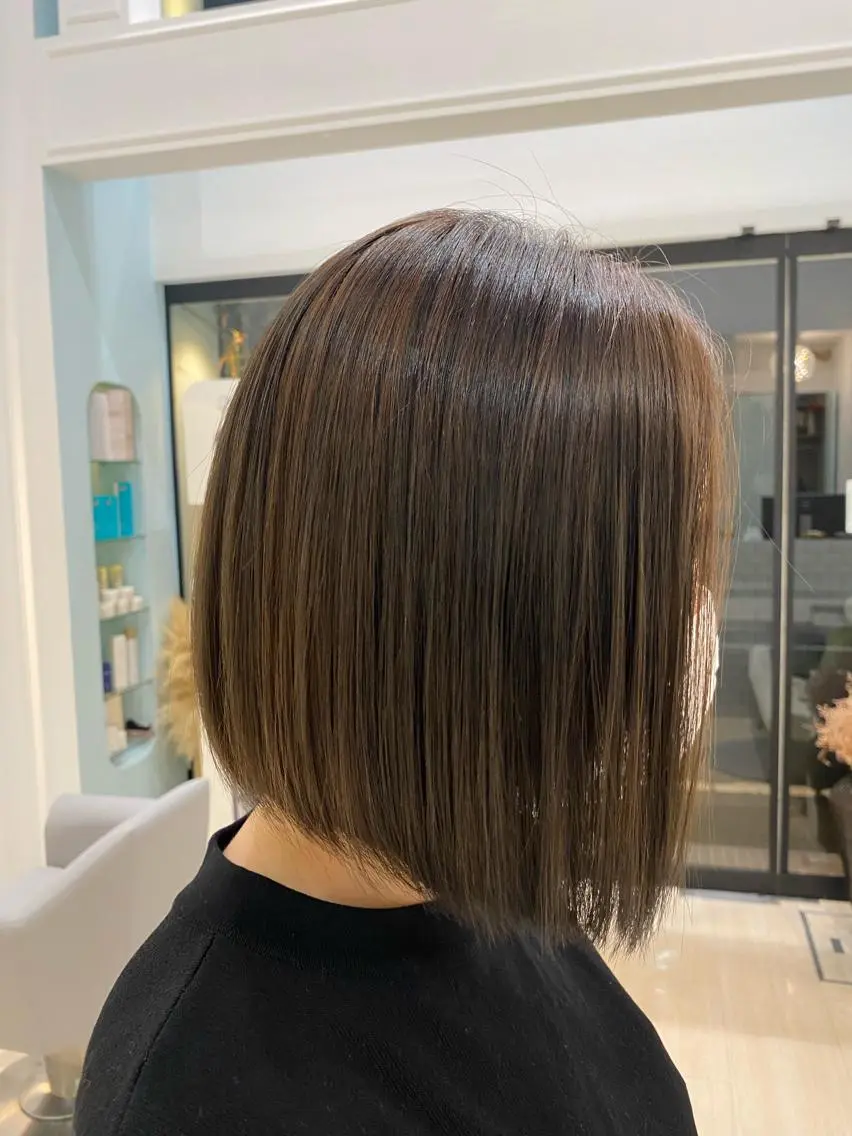 ミディアム カラー ヘアカラー 河原町/艶髪/西田 晴香のヘアスタイル
