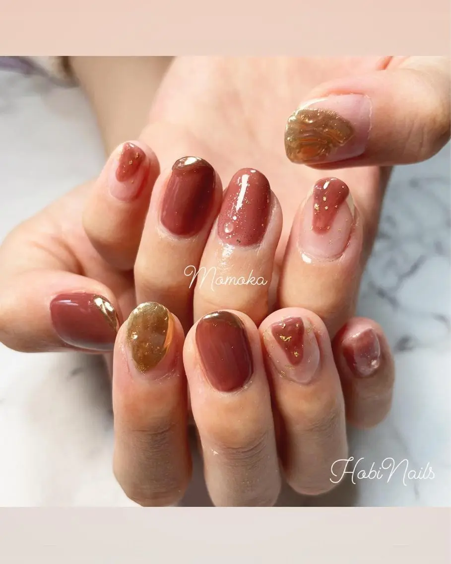 ネイル ニュアンスネイル Momo nailsalonのネイルデザイン