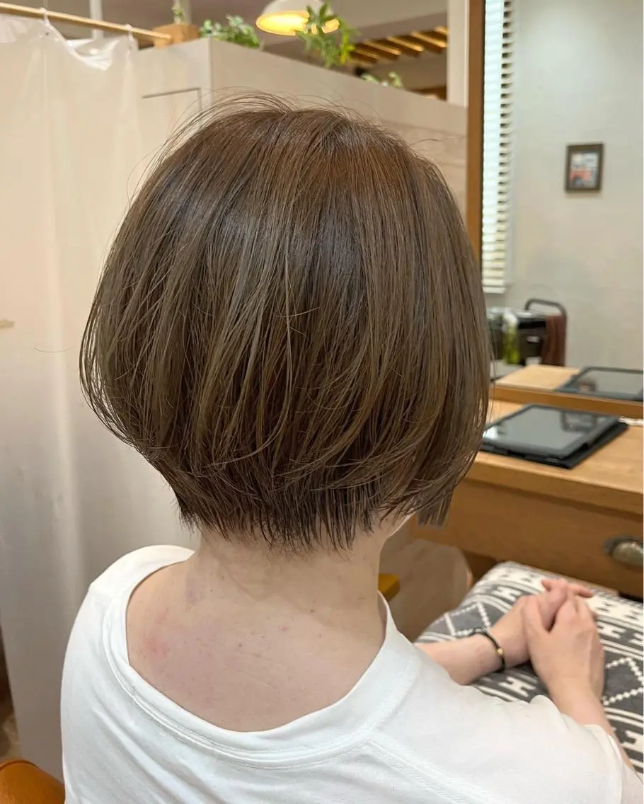 ショート ショートボブ 丸みショート ボブ くびれヘア ショートヘア 襟足でお悩みの方✂︎ くびれ職人ハシモトのヘアスタイル