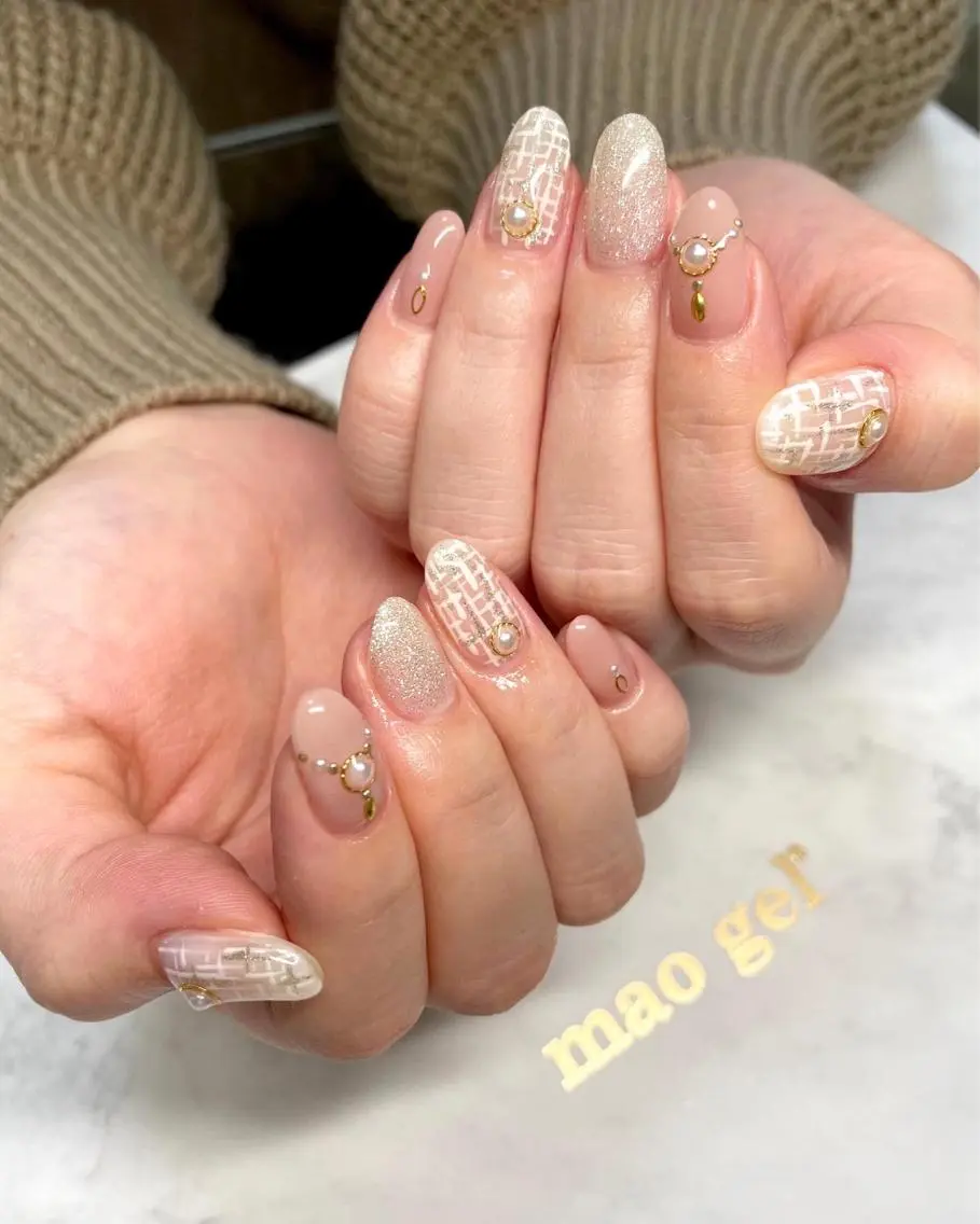ネイル ツイードネイル ハンドネイル ray's nailのネイルデザイン