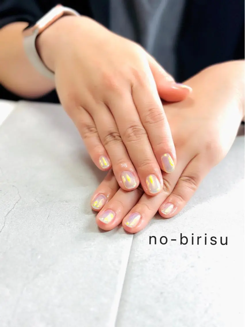 ネイル ミラーネイル ハンドネイル no-birisu nailのネイルデザイン
