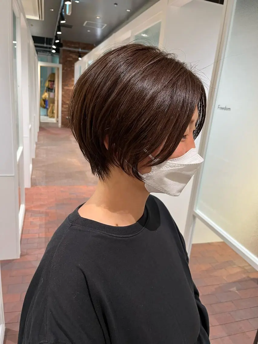 ショート ショートヘア カット ヘッドスパ マンツーマン 縮毛矯正/マユコのヘアスタイル