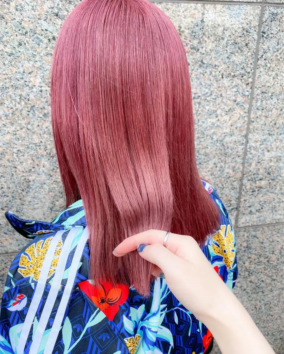 ミディアム カラー レイヤー暖色カラー 池袋Yamamotoのヘアスタイル