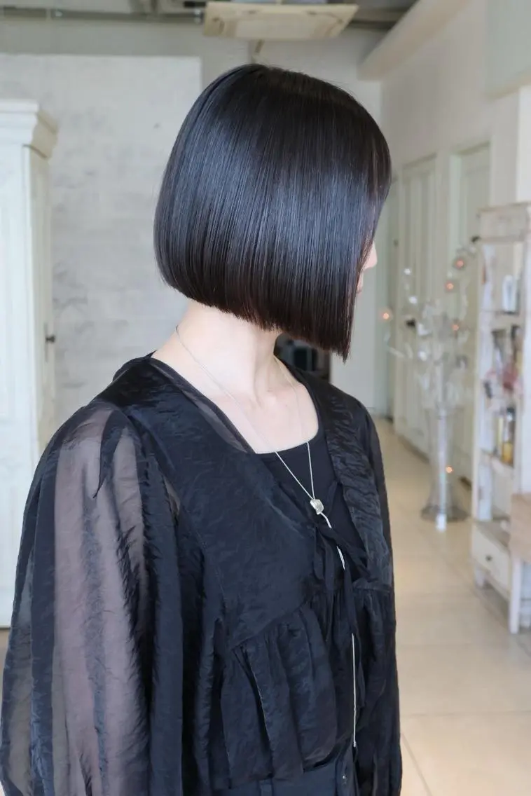 ミディアム ボブ 髪質改善 obje't cielのヘアスタイル