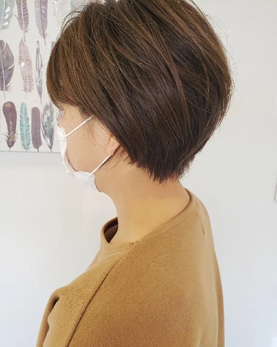 ショート 清水 沙織のヘアスタイル