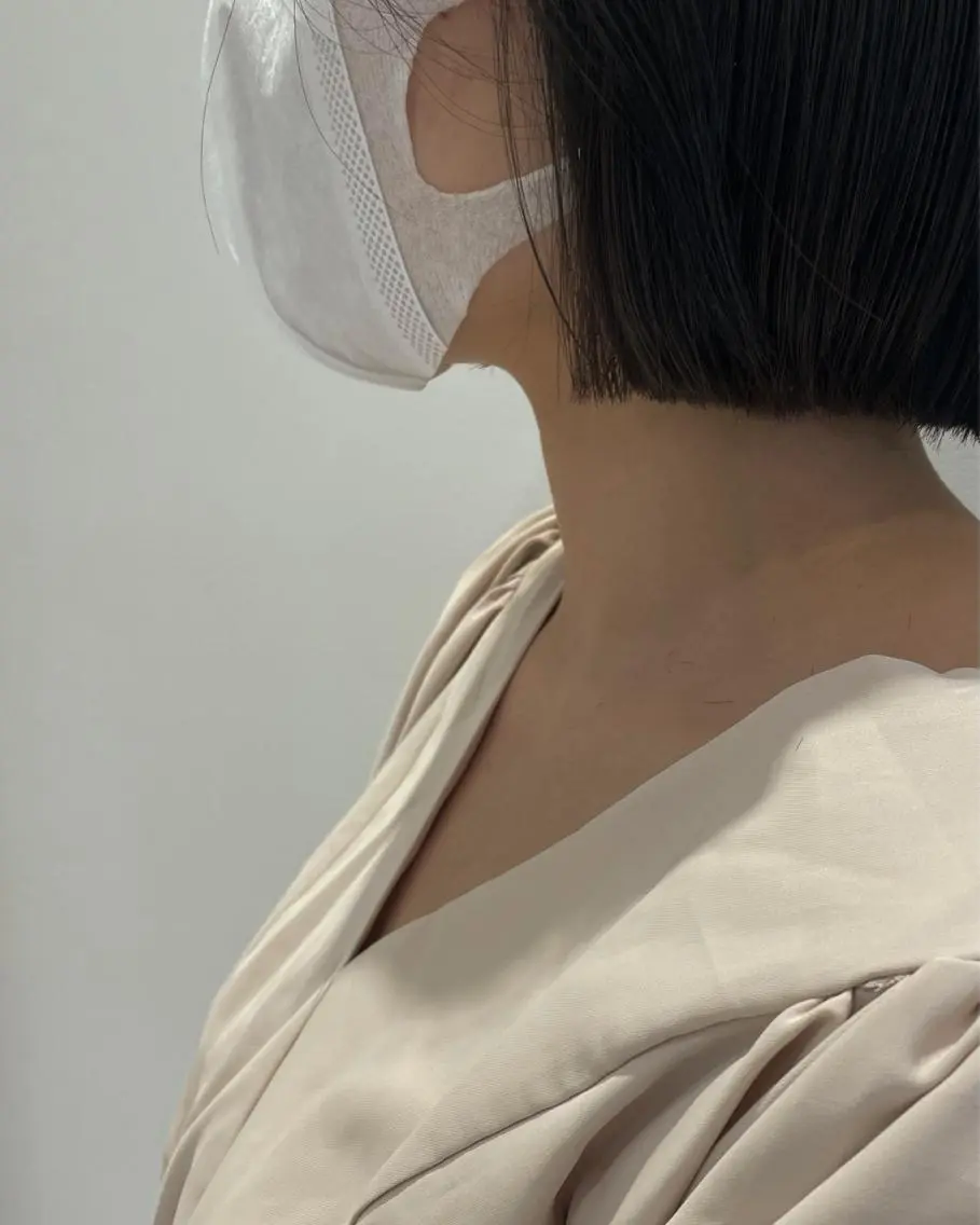 ショート 切りっぱなしボブ ボブ カット ヘアカラー トリートメント 🪴酒井 可南子🪴のヘアスタイル