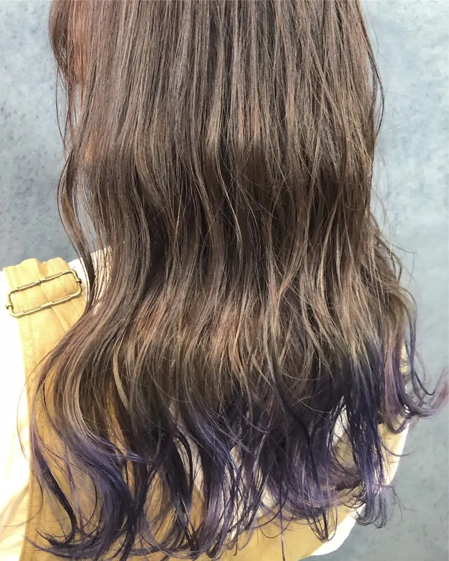 ロング カラー ヘアアレンジ メンズ キッズ ネイル マツエク・マツパ 透明感カラー🤎 ゆりのヘアスタイル
