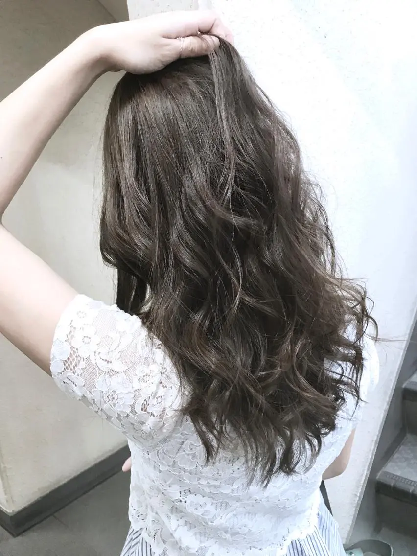 ミディアム カラー ブルーカラー ブルーグレー ブルーグレージュ グレージュ カット ヘアカラー トリートメント 💎髪質改善💎 デザイナーshinのヘアスタイル