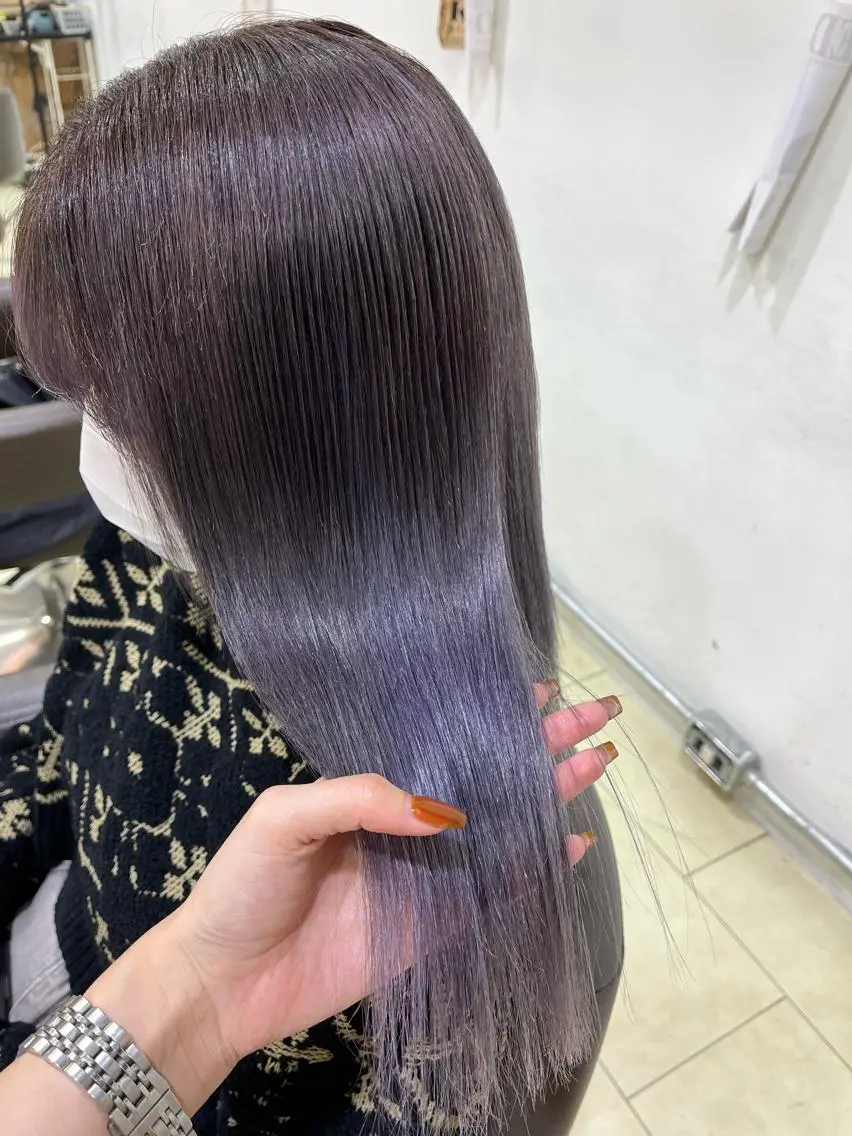 ミディアム カラー ヘアカラー 海外girl🤎 透明感ベージュmaoのヘアスタイル