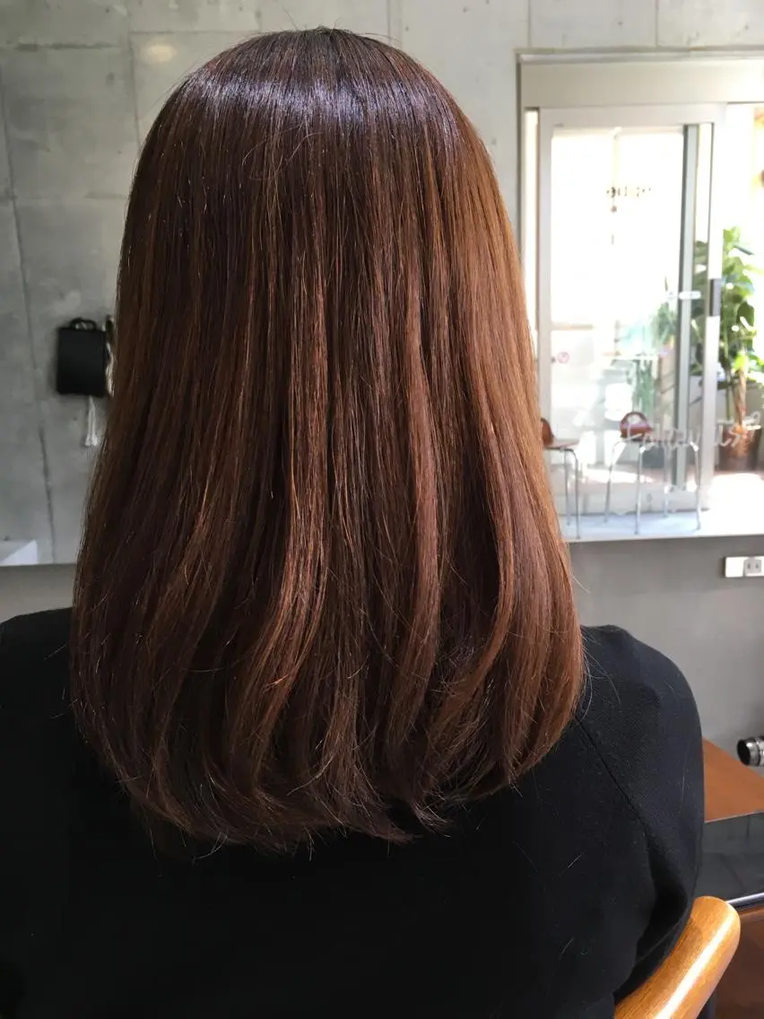 セミロング カット トリートメント くまがい みゆ【edge.】のヘアスタイル