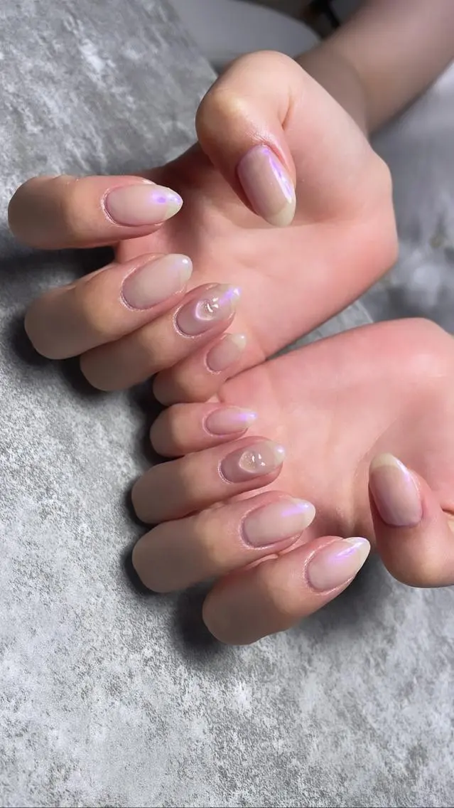 ネイル オーロラネイル Same🎀 所沢ネイルサロンのネイルデザイン