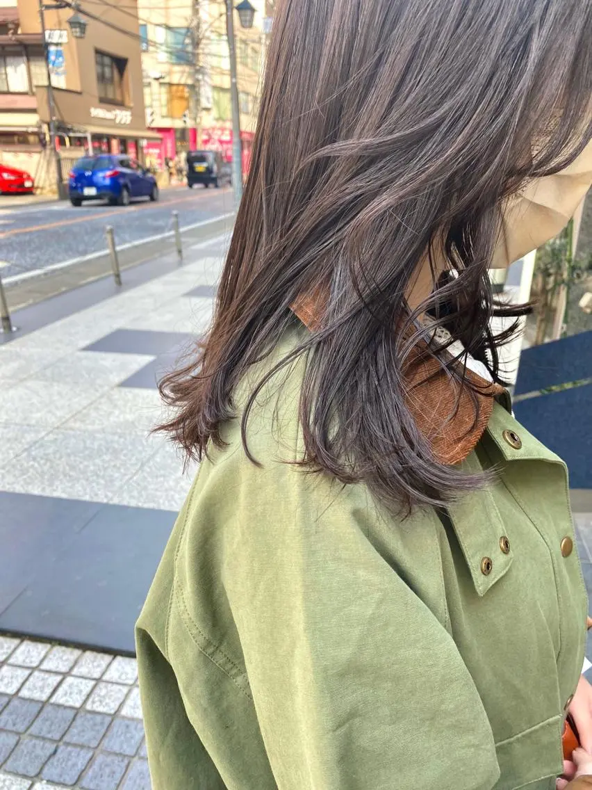 ロング カラー カット ヘアカラー ✴︎まえた さやか✴︎のヘアスタイル