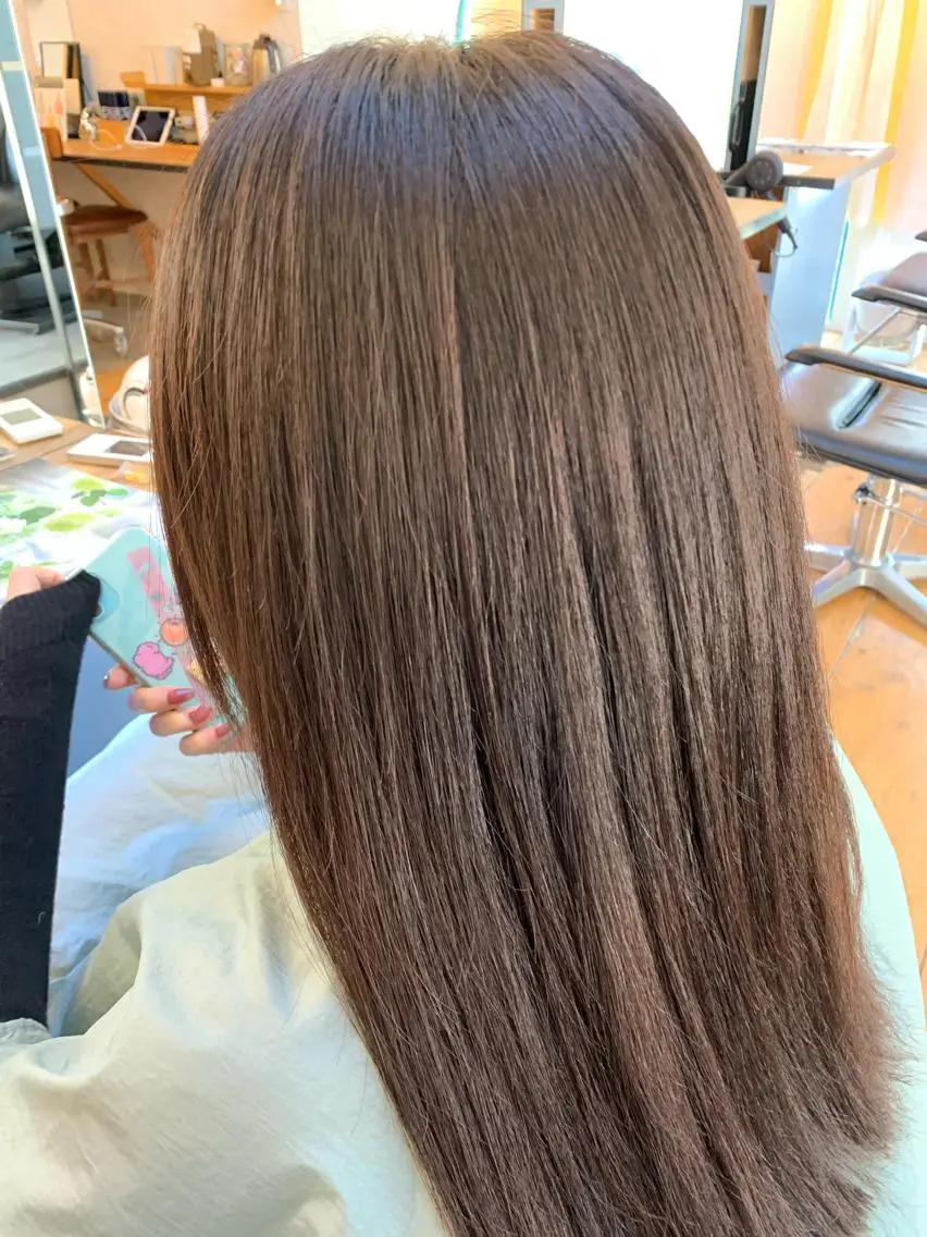 ミディアム 髪質改善 トリートメント ヘアカラー トリートメント Lagom なかだのヘアスタイル