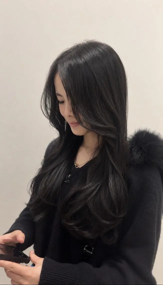 ロング カラー カット ヘアカラー トリートメント 柔らかハイトーン/ 美髪💙ྀི/ミナルのヘアスタイル