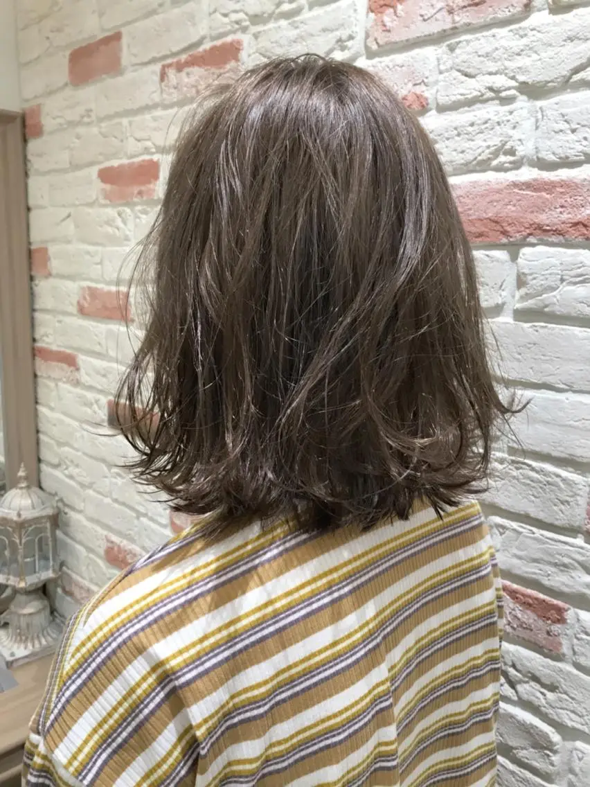ミディアム カット ヘアカラー トリートメント 新宿 木下拓哉のヘアスタイル