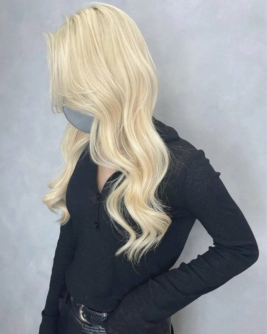 ロング カラー カット ヘアカラー トリートメント ヘアセット 💜ハイトーン💛 マジカルかいちゃんのヘアスタイル
